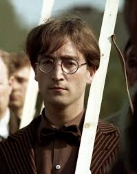 With john lennon, yoko ono. John Lennon Looked Odd In Late 1966 With His Beatles Haircut Intact And Glasses John Lennon Lennon Beatles John