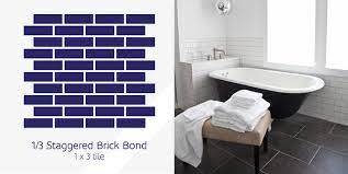 The brick bond layout is most commonly used with rectangular tiles. 10 New Ways To Lay Wall Tiles And Floor Tiles Tile Mountain