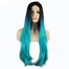 This style, combined with light brown or blond hair can actually create a reverse ombre effect; Straight Black Teal Blue Synthetic Lace Front Wigs Ombre Turquoise Black Blue Green Three Tone Long Hair Heat Resistant Buy Synthetic Hair Synthetic Wig Lace Front Wig Product On Alibaba Com