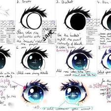 Step by step anime eyes digital art. Instagram Photo By Tutorial Drawing Jul 3 2016 At 4 24am Utc Eye Tutorial Anime Eyes Anime Eye Drawing