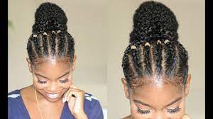Steps to getting a sleek bun on black natural hair. Braided Bun Style On Natural Hair Ft Mielle Organics Youtube