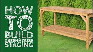 This diy greenhouse planting bench can be used in any greenhouse. How To Build Greenhouse Staging Youtube