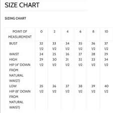 Eva Franco Dress Size Chart Odille Size Chart Ann Taylor