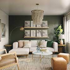 Bohemian Living Room Design By Ghianella Green Living Room Decor Sage Green Living Room Green Walls Living Room