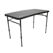 Black fold in half table. Oztrail Ironside 100cm Fold In Half Table
