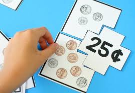 Help your child with coin recognition by putting a piece of white paper on top of the different kinds of coins and letting her shade with a crayon. 25 Meaningful Second Grade Math Games Your Students Will Love