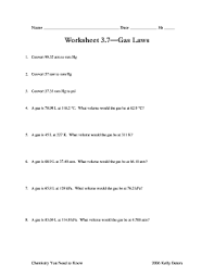 Worksheet 3 7 Gas Laws Answer Key - Fill Online, Printable, Fillable, Blank  | PdfFiller