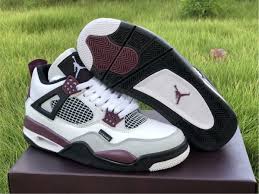 Cheap New Air Jordan 4 Psg White Neutral Grey Black Bordeaux In 2020 Air Jordans Jordan 4 Jordans