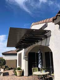 A Cantilever Cover Is The Perfect Way To Get Shade Without Any Posts In Your Way Covered Patio Summer Patio Decor Patio