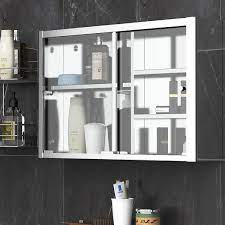 We did not find results for: Kleankin 24 X 15 Wall Mounted Bathroom Medicine Cabinet Sliding Door With Storage Shelves Stainless Steel Silver Overstock 32267761