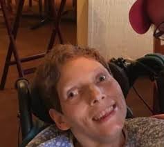 This is my friend Heather who has cerebral palsey and adopted me and  inspires me continually with her bright spirit and incredible sense of  humor. In my last post I told you