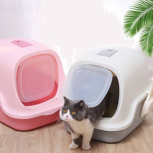 Nhà vệ sinh cho mèo có nắp - PetHouse.com.vn