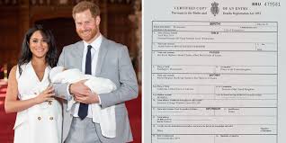 The birth certificate revealed the previously secret location where meghan markle and prince harry gave birth to archie. Royal Baby Archie S Birth Certificate Explained