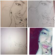 Human face drawing progress update needed