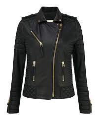 Women S Leather Jacket Handmade Black Motorcycle Solid Lambskin Leatherjacketsformenblue Leather Jackets Women Leather Jacket Leather Jacket Black