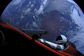 Starman pilots his tesla roadster away from earth after launching aboard the spacex falcon heavy in. The Tesla Roadster Could Be The Dirtiest Manmade Object In Space