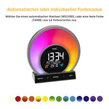 La crosse soluna light alarm clock. Light Alarm Clock With Colour Changing Mood Light And Room Climate Soluna Tfa Dostmann