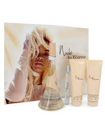 4.2 out of 5 stars 181 ratings. Rihanna Nude Perfume Gift Set 100 Ml Eau De Parfum Spray 90 Ml Body Lotion 90 Ml Shower Gel 10 Ml Mini Edp Spray Perfume Gift Sets