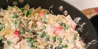 While pasta is cooking, toss shrimp and crab with olive oil in pan. Creamy Crabby Pasta Recipe Allrecipes