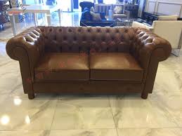 Kahverengi Deri Ikili Chester Koltuk Chester Koltuklar Ve Kose Takimlari