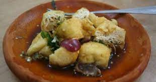 Tahu Gejrot Dengan Mangkuk Tanah Liat Resep Tahu Resep Masakan Indonesia Resep