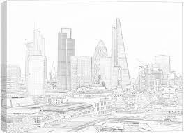 Pencil Sketch London Skyline Canvas Print By Les Morris You can edit any of drawings via our online image editor before downloading. pencil sketch london skyline canvas print by les morris