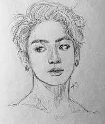 10 Amazing Drawing Hairstyles For Characters Ideas Bts Drawings Portrait Drawing Kpop Drawings