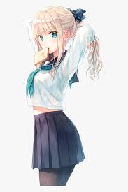 To avoid this, we have a list of some cool anime hairstyles that would look. Anime Girl School Ponytail Cute Anime Girl With Ponytail Hd Png Download Kindpng