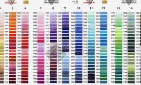 12 precise madeira thread colors chart