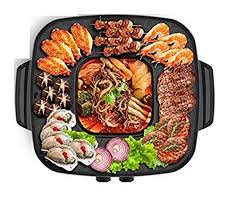 Ivngri Style Coreen Bbq Poke Hot Pot Cuisiniere Puissante A Double Grille Antiadhesive In 2020 Cooking Hot Pot Bbq