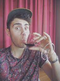Wine Tasting With Alfie Deyes Dog Tag Necklace Hoop Earrings Tag Necklace