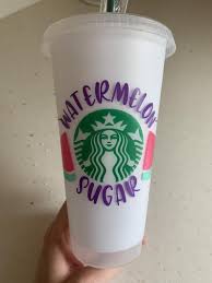 Watermelon Sugar Starbucks Venti Coffee Svg Filediy Starbucks Etsy In 2020 Personalized Starbucks Cup Starbucks Cups Custom Starbucks Cup