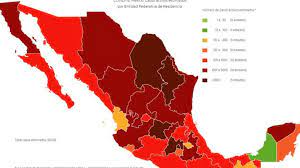 Cdmx pasa a semáforo naranja por covid: Mapa Muertes Y Casos De Coronavirus En Mexico Por Estados Hoy 30 De Octubre As Mexico