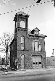 Black And White Fire Station Fire Station Defiance Ohio Fire Station House Fire Fire Hall