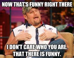 Now That S Funny Right There I Don T Care Who You Are That There Is Funny Scumbag Larry The Cable Guy Quickmeme