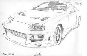Toyota supra drawing sketch coloring page. Toyota Supra Ff By Fuseest On Deviantart