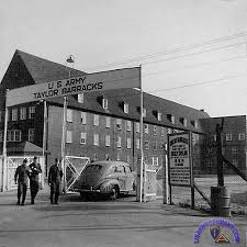 Main Gate Of Taylor Barracks 1953 Mannheim Vacation Street View