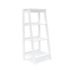 Each one is multipurpose and caters to several aesthetic and functional needs of the owner. Orno Ttobe 4 Tier Solid Wood Ladder Shelf Leaning Bookshelf White Buy Online In Andorra At Andorra Desertcart Com Productid 79495157