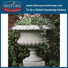 These flower pots clearance are designed to be easily transportable and highly durable. Outdoor Garden Planters Marble Stone Flower Pots From China Stonecontact Com