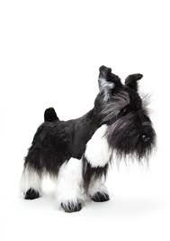 Black And White Schnauzer Very Realistic Looking Miniature Black Schnauzer Stuffed Animal Black Schnauzer Animals Beautiful Pet Birds