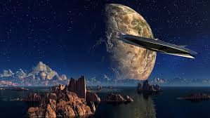 Awesome ultra hd wallpaper for desktop, iphone, pc, laptop, smartphone, android phone (samsung galaxy, xiaomi, oppo, oneplus, google pixel, huawei, vivo. Hd Wallpaper Ufo Flying Saucer In An Otheworldy Landscape Alien World Fantasy Wallpaper Flare
