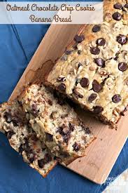 This Family Pleasing Oatmeal Chocolate Chip Cookie Banana Bread Is Chock Full O Oatmeal Chocolate Chip Cookies Chocolate Chip Banana Bread Chocolate Chip Bread