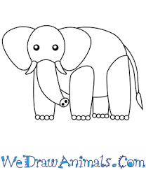 #kidsdrawing #easydrawings #drawinginspiration #howtodraw #fundrawing #freeprintables. How To Draw A Simple African Elephant For Kids