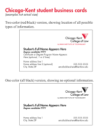 It includes the name, address, contact, website of the company, and owner. Order Student Business Cards Chicago Kent College Of Law