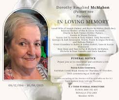 Dorothy Rosalind MeMah (Palmer nec Parsons IN LOVING MEMORY ร้เสันกทธิ onk  ต้นหซั види Gatigle M นิตาดร่อง Пз Mus aNd RAB лые นาอรเลี่น aita Matatie  MMabar เรินงดัก Pleast tide FUNERAL NOTICE and vibrite