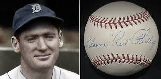 RARE Clarence "Red" Phillips (died 1988) PSA/DNA Signed Baseball Detroit  Tigers