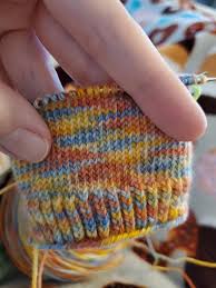 Avoid memes/pics without a strong knitting connection. Does My Tension Seem Too Tight It S Really Stiff And Difficult To Get The Needles Into The Stitches To Knit Them It S A Sock In Progress Thanks Knitting