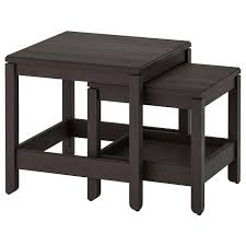 Free delivery and returns on ebay plus items for plus members. Havsta Nesting Tables Set Of 2 Dark Brown Ikea