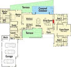 Plan 54222hu Striking Modern House Plan With Game Room House Plans Contemporary House Plans Modern House Plan