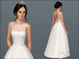 Bride 14 Wedding Dress At Beo Creations Social Sims Sims 4 Wedding Dress Sims 4 Dresses Sims 3 Wedding
